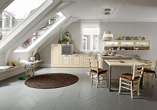 Кухня AR-TRE модель Greta, отделка Decape Bianco